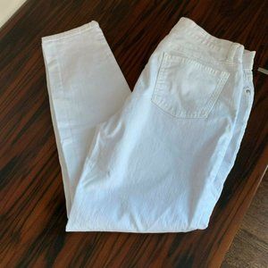 NWOT EILEEN FISHER  White Jeans Cigarette Leg SZ 4